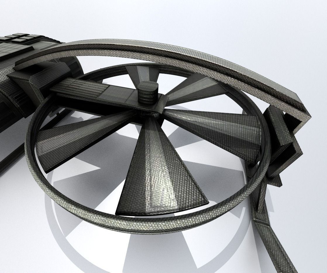 Drone Game Ready futuristic Free low-poly 3D model_22