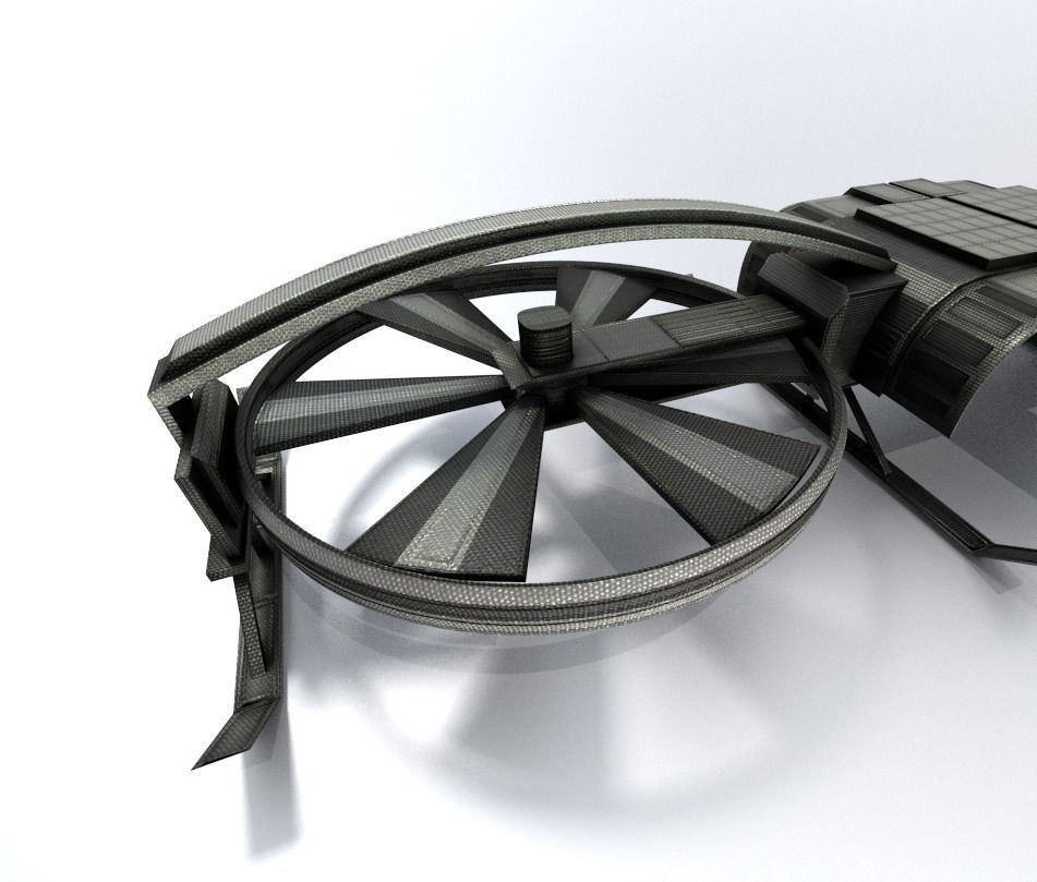 Drone Game Ready futuristic Free low-poly 3D model_29