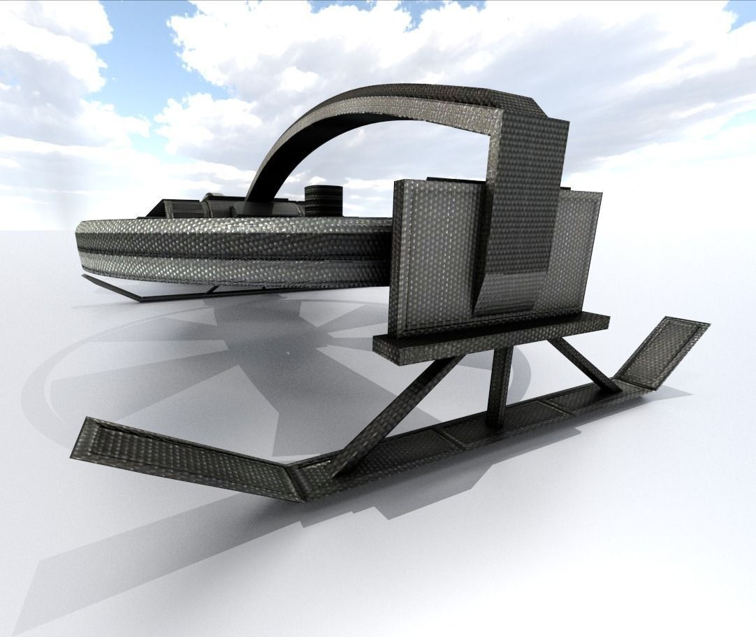 Drone Game Ready futuristic Free low-poly 3D model_25