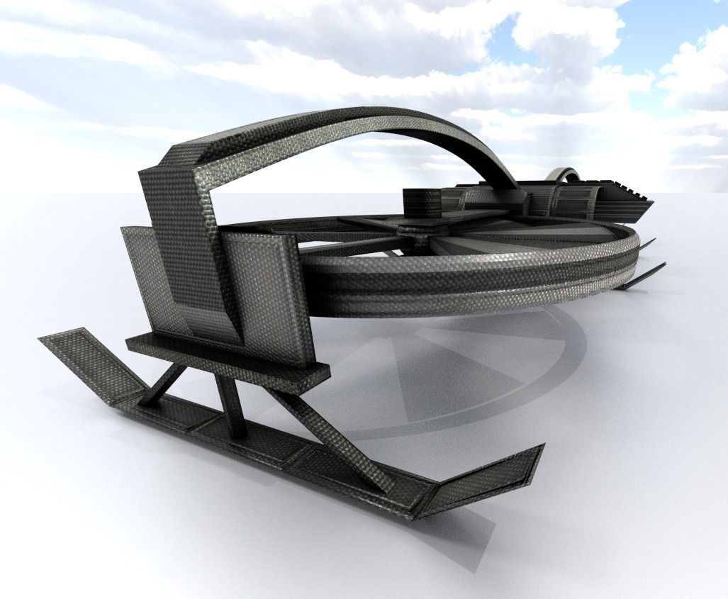 Drone Game Ready futuristic Free low-poly 3D model_12