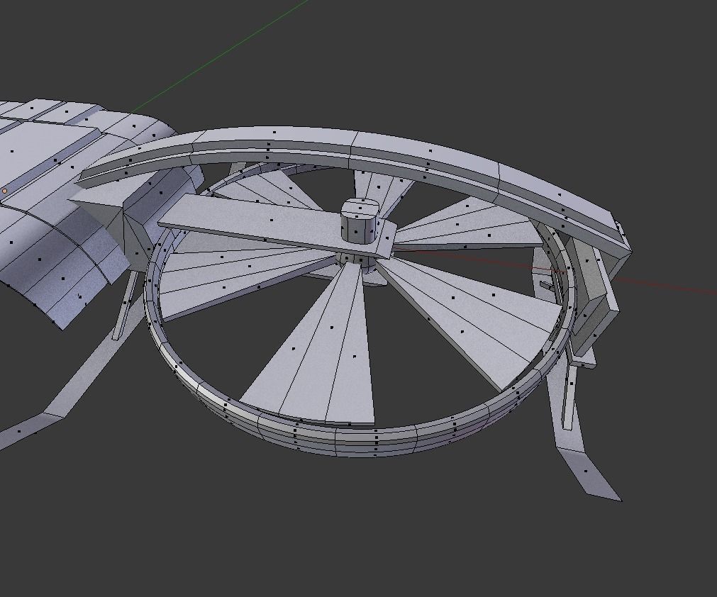 Drone Game Ready futuristic Free low-poly 3D model_19