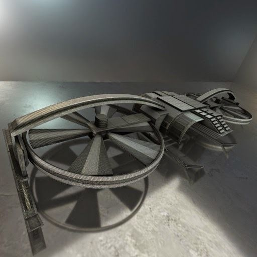 Drone Game Ready futuristic Free low-poly 3D model_18