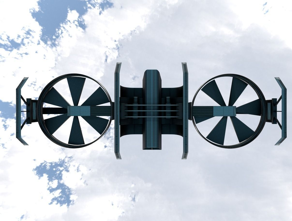 Drone Game Ready futuristic Free low-poly 3D model_26