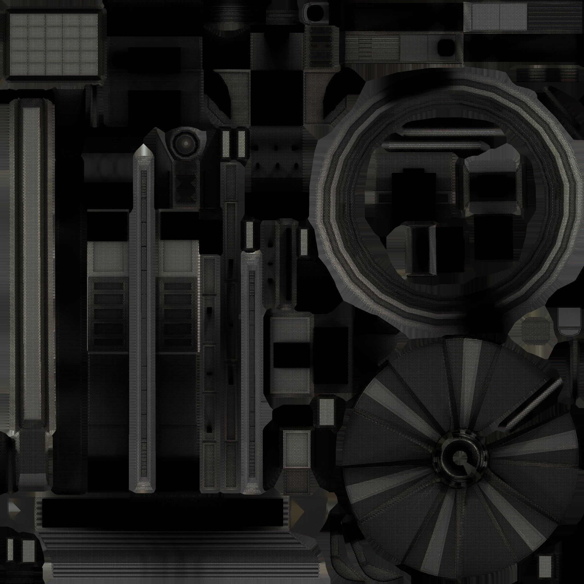 Drone Game Ready futuristic Free low-poly 3D model_32