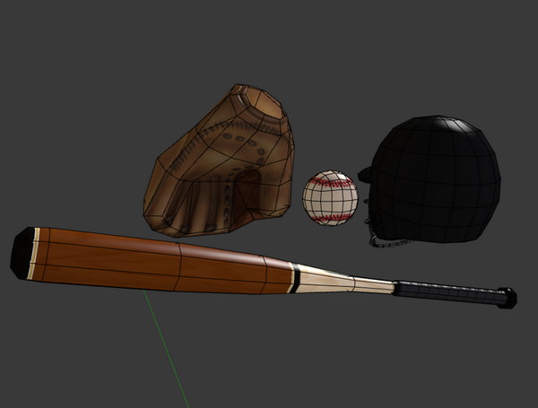 Baseball Player Male 3D model_14