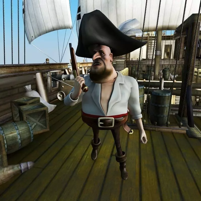 Pirate Flint for Unity Low-poly 3D model_0