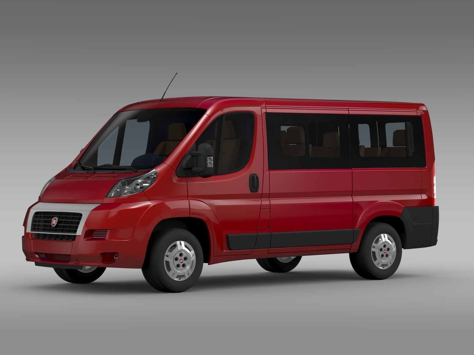 Fiat Ducato Mini Bus L1H1 2006-2014 3D model_1