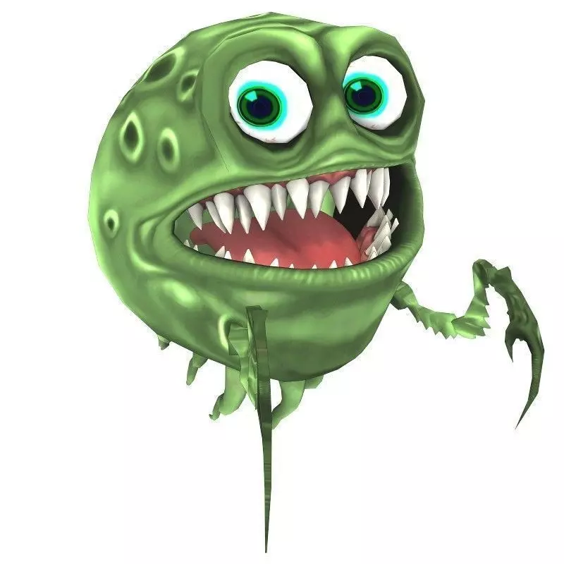 Angry Bubble for Unity Low-poly 3D model