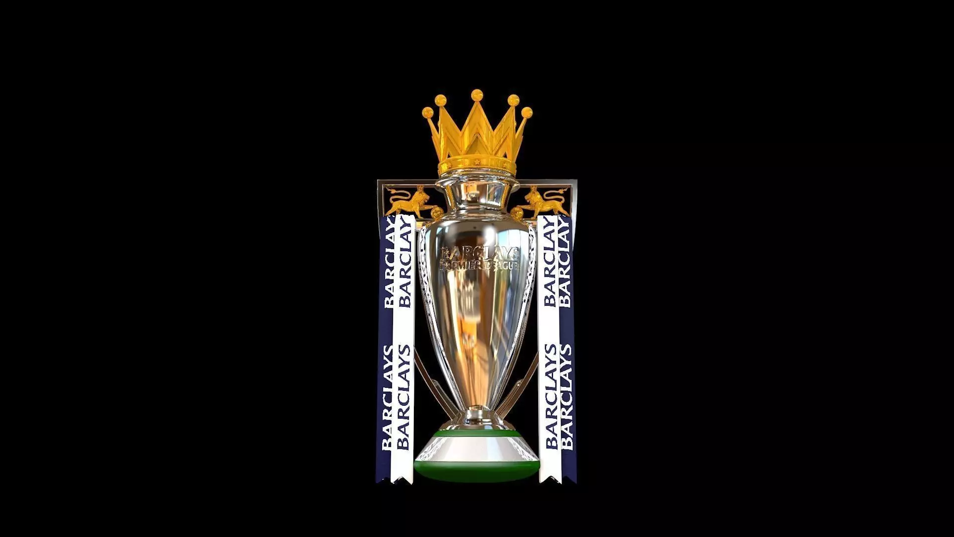 English Premier League Trophy 2015-2016 3D model_0