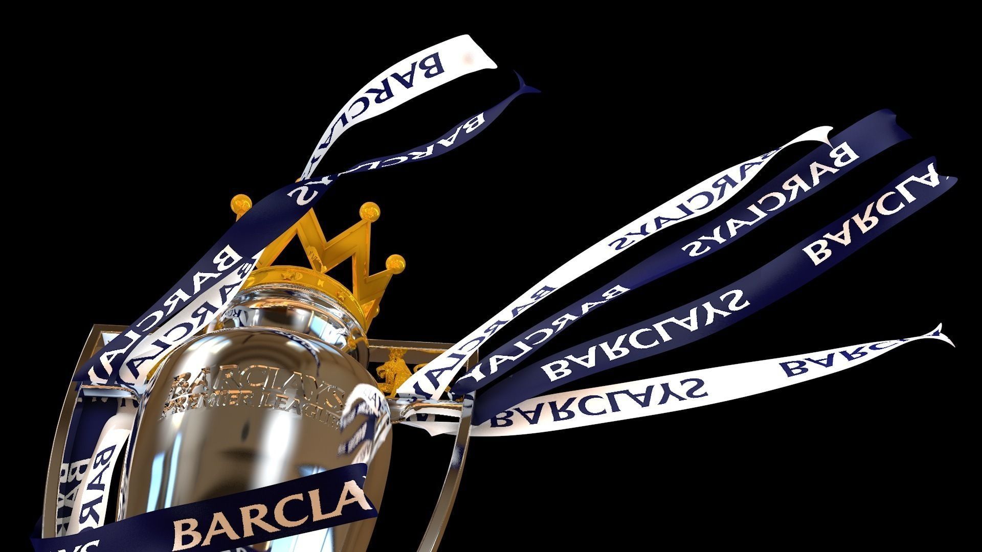English Premier League Trophy 2015-2016 3D model_8