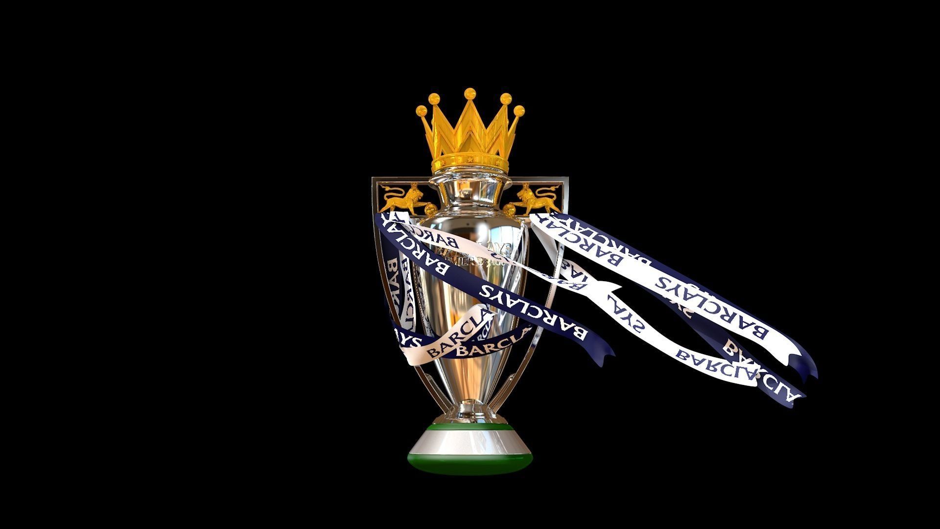 English Premier League Trophy 2015-2016 3D model_3