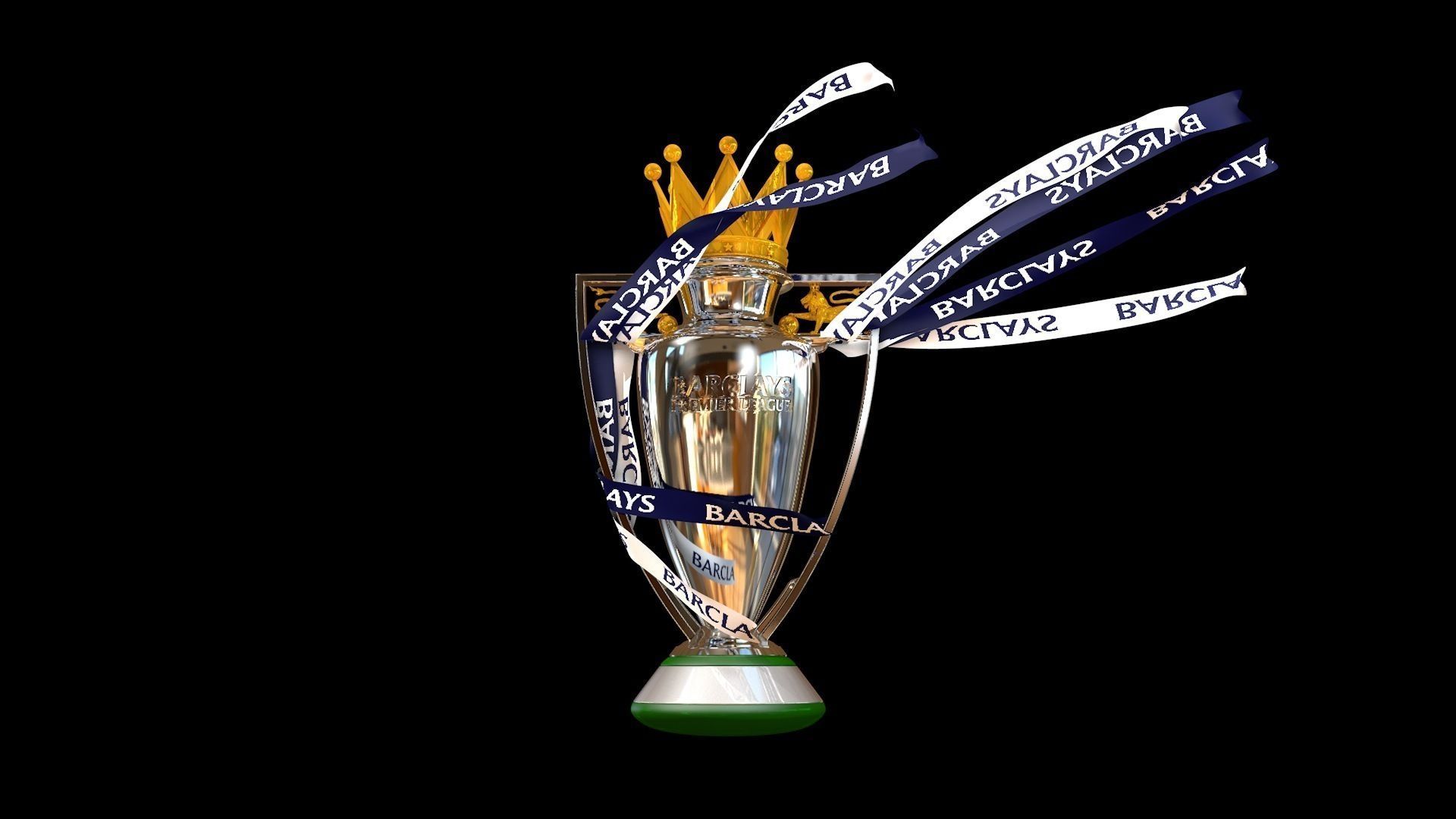 English Premier League Trophy 2015-2016 3D model_5