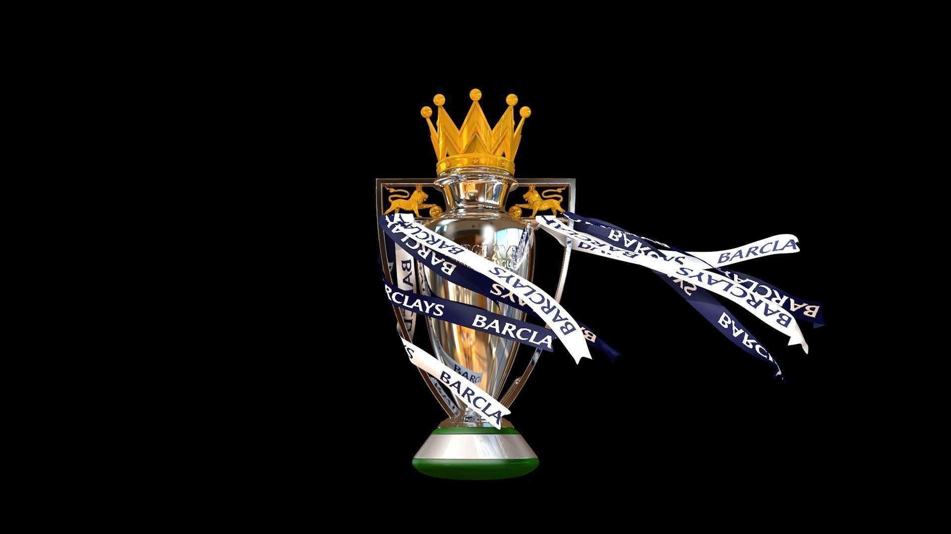 English Premier League Trophy 2015-2016 3D model_4