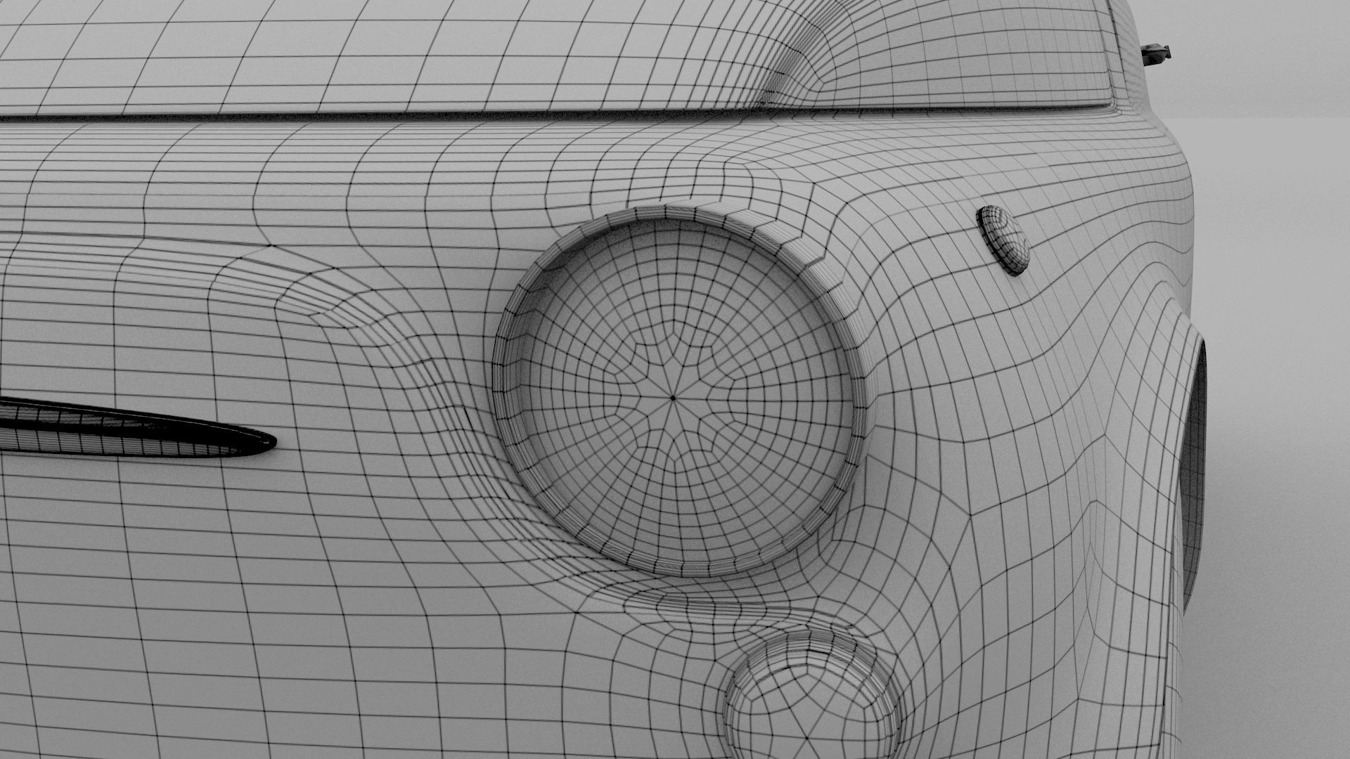 Fiat 500D Nuova 1960 Low-poly 3D model_28