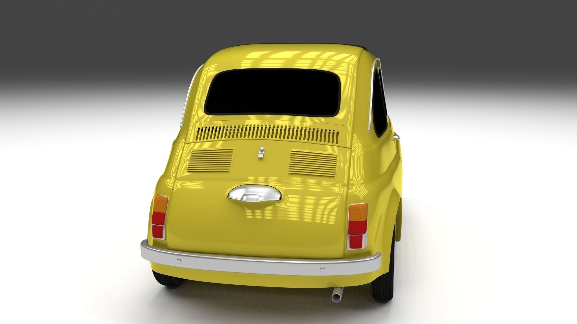 Fiat Nuova 500D 1960 Low-poly 3D model_2
