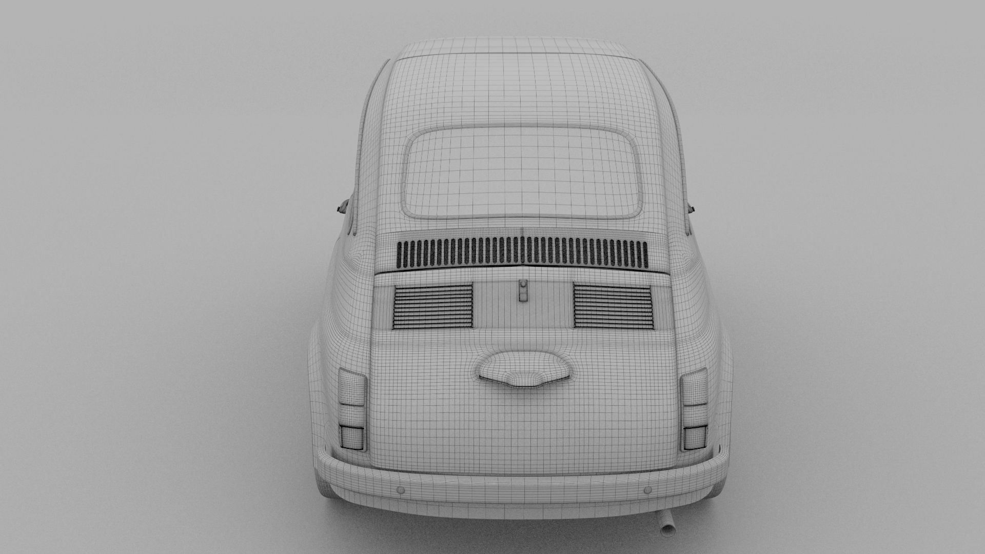 Fiat Nuova 500D 1960 Low-poly 3D model_22