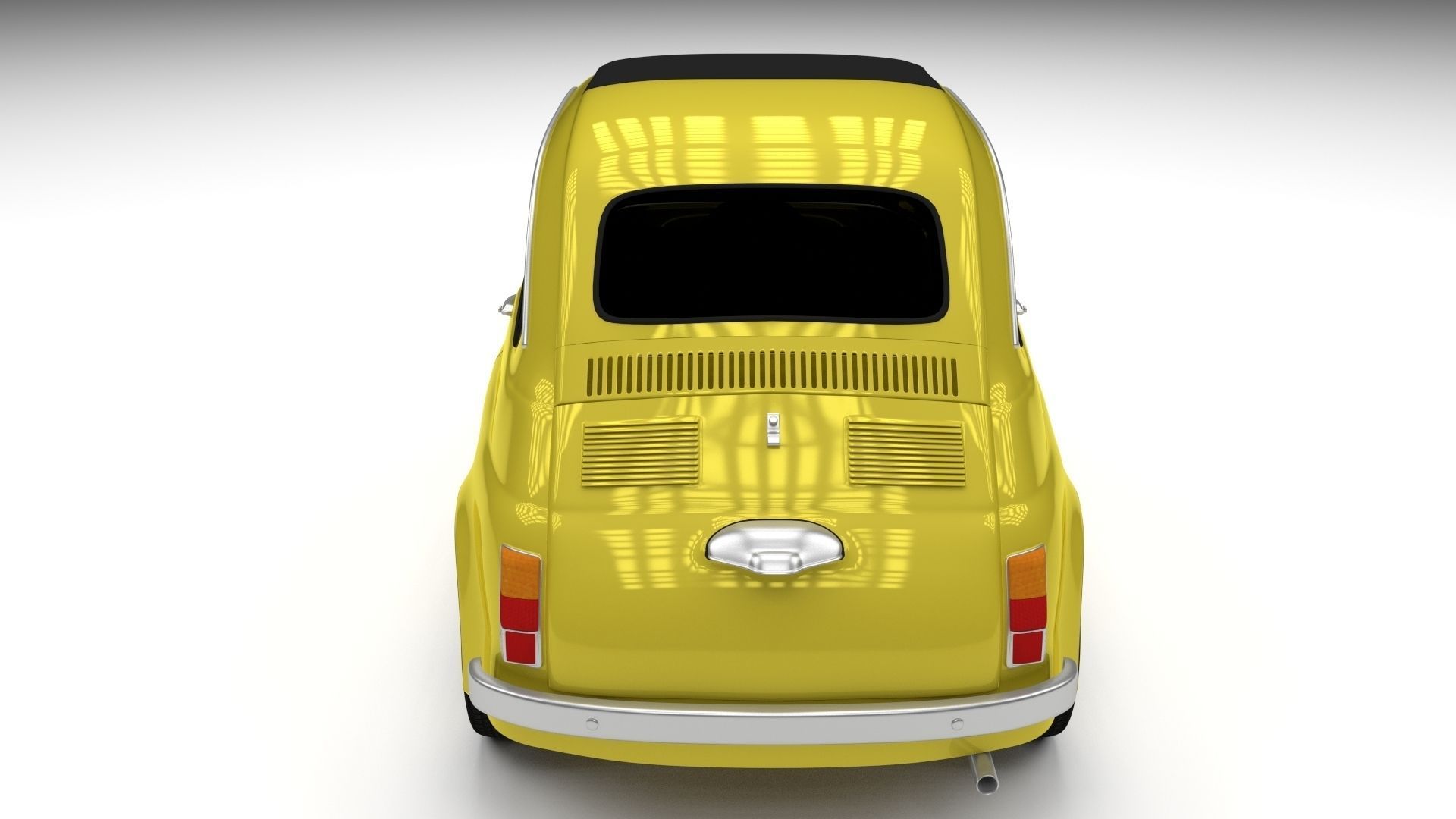 Fiat Nuova 500D 1960 Low-poly 3D model_14