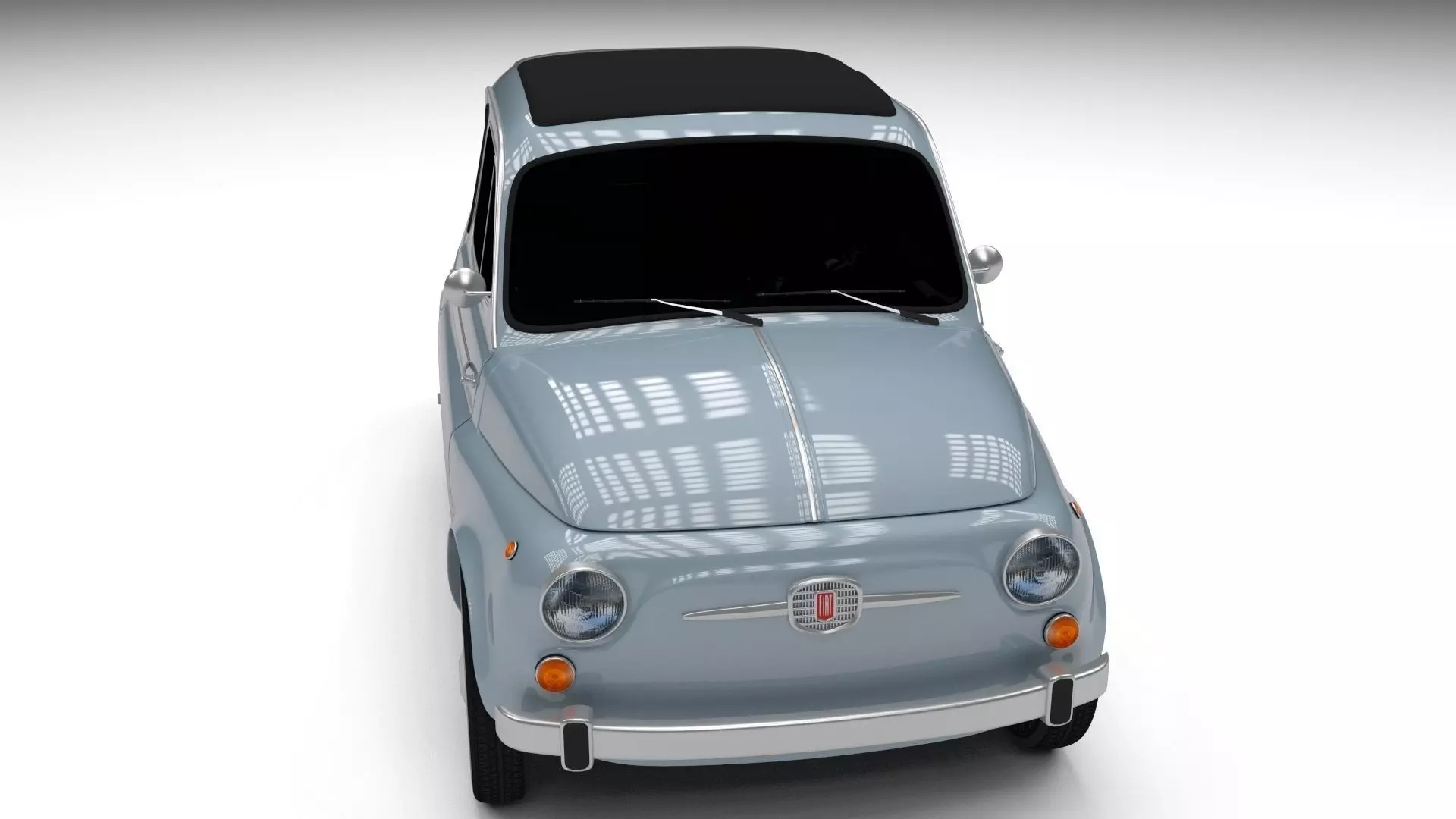 Fiat 500 Nuova 1957 Low-poly 3D model