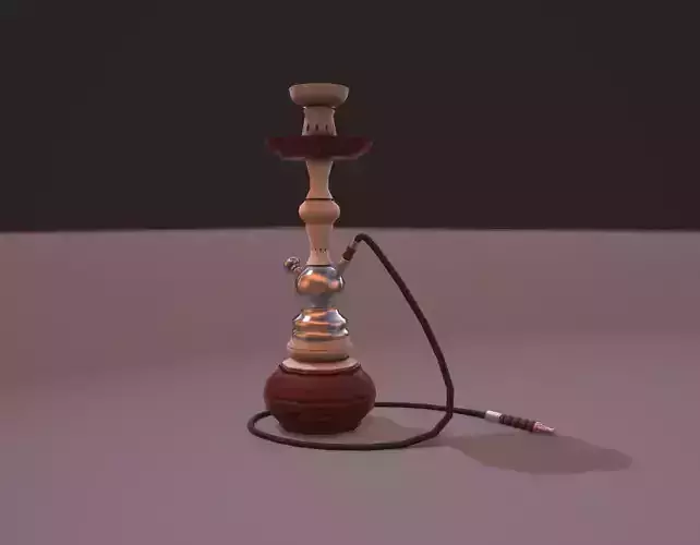 Shisha Pipe Low-poly 3D model
