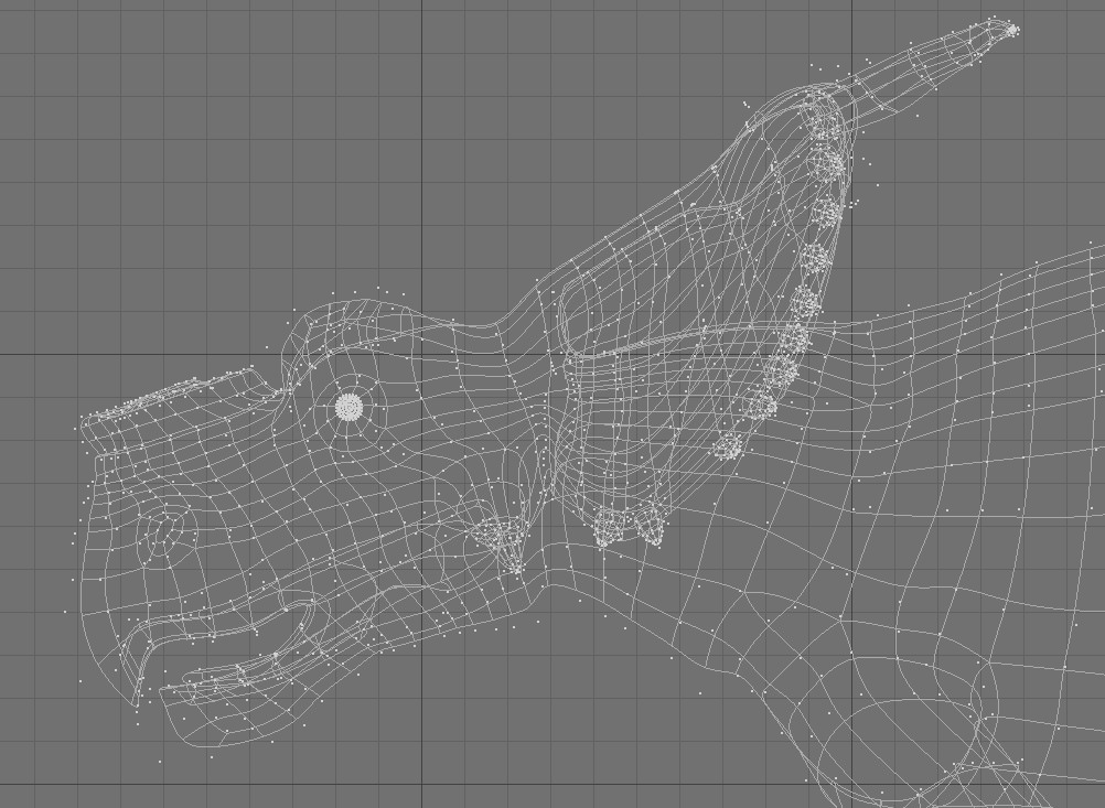 Achelousaurus bull with horns 3D model_3