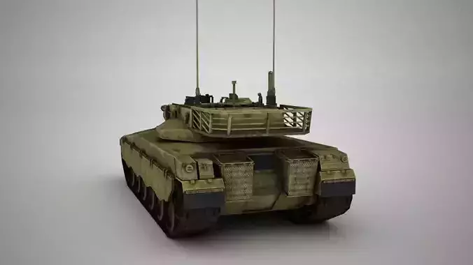 Tank Simple Low-poly 3D model