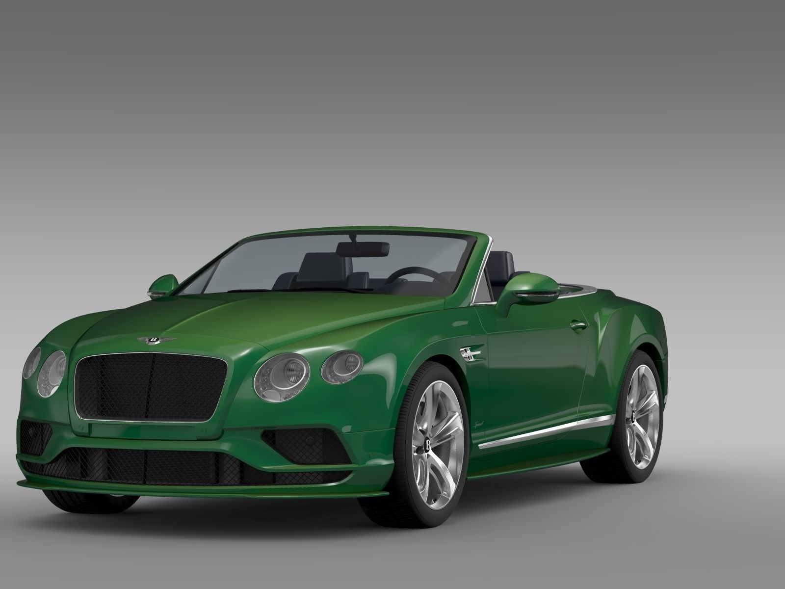 Bentley Continental GT Speed Convertible 2017 3D model_1