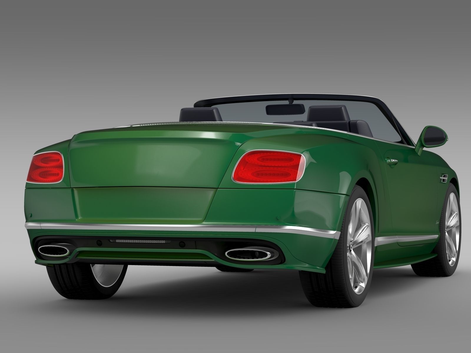 Bentley Continental GT Speed Convertible 2017 3D model_9