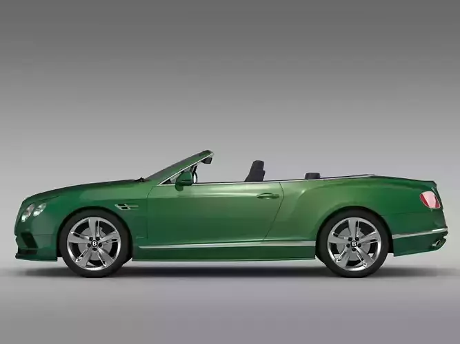 Bentley Continental GT Speed Convertible 2017 3D model