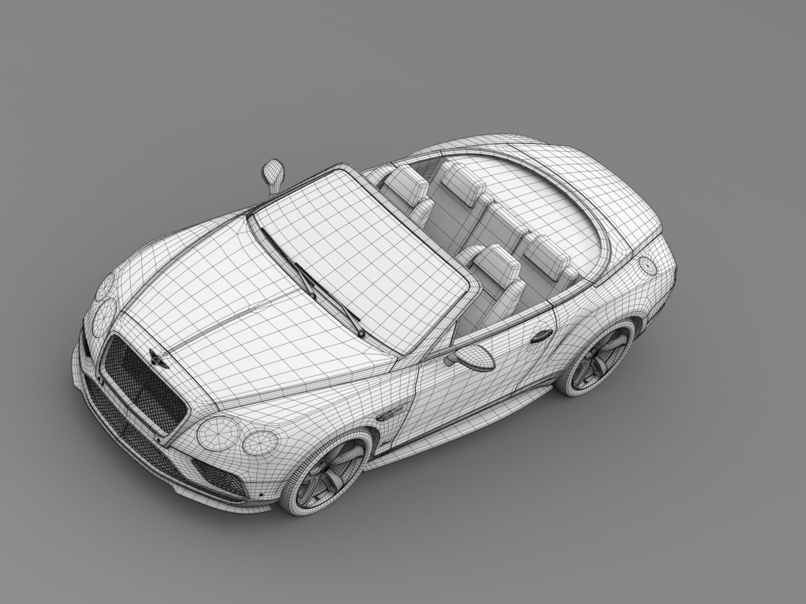 Bentley Continental GT Speed Convertible 2017 3D model_18