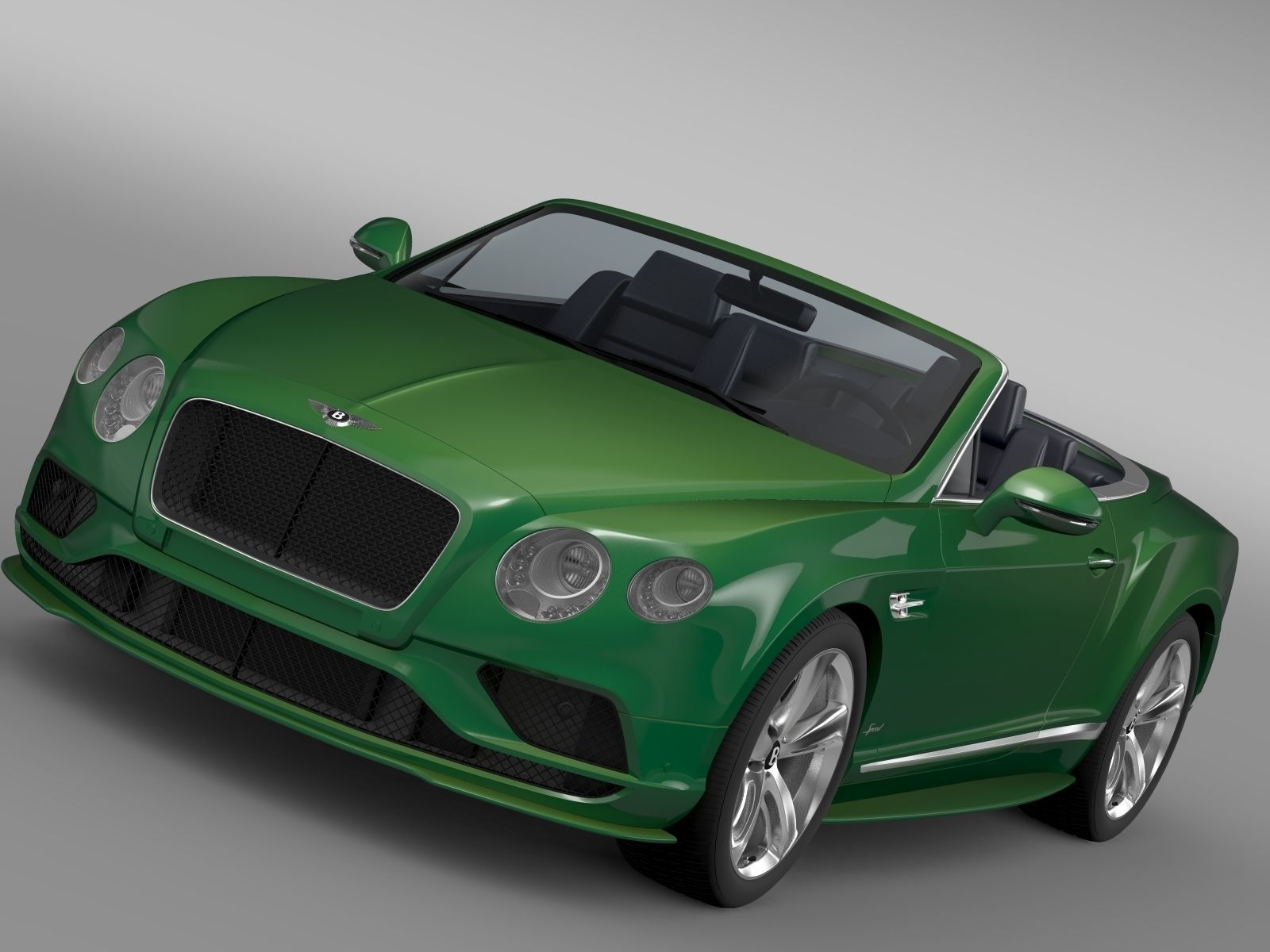 Bentley Continental GT Speed Convertible 2017 3D model_11