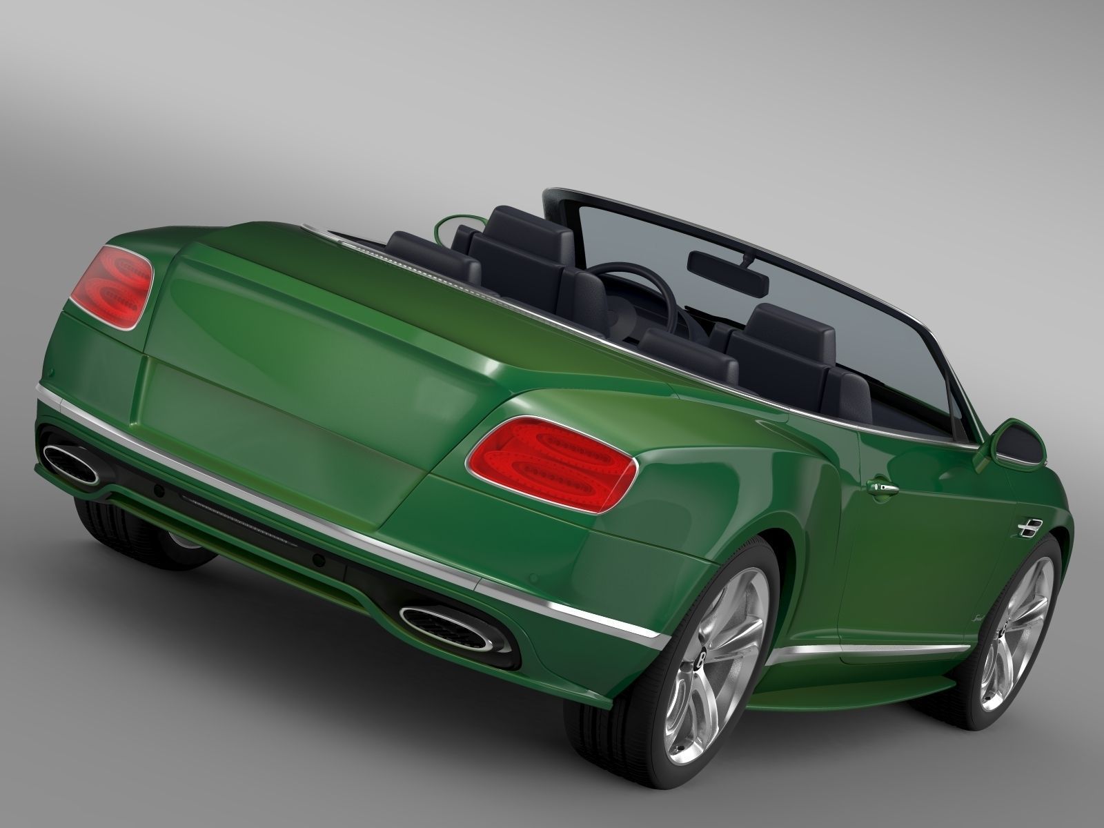 Bentley Continental GT Speed Convertible 2017 3D model_3