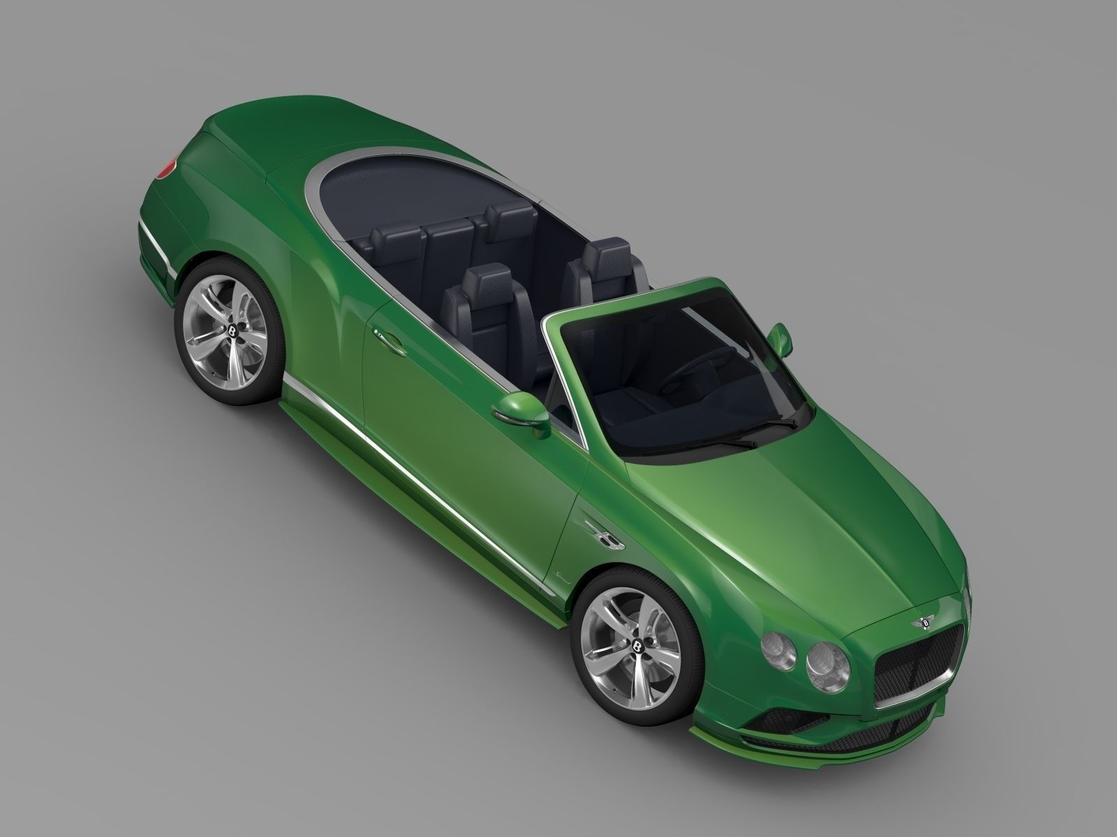 Bentley Continental GT Speed Convertible 2017 3D model_7