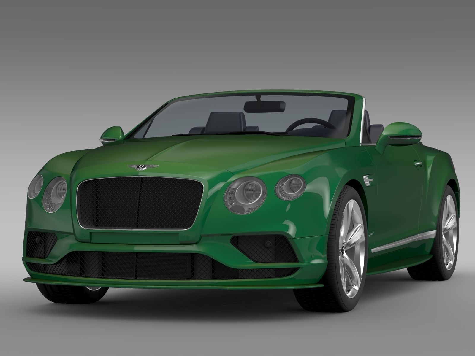Bentley Continental GT Speed Convertible 2017 3D model_4