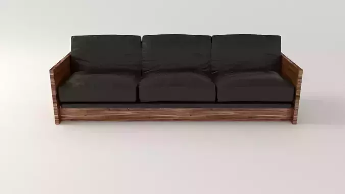 Black Leather Sofa