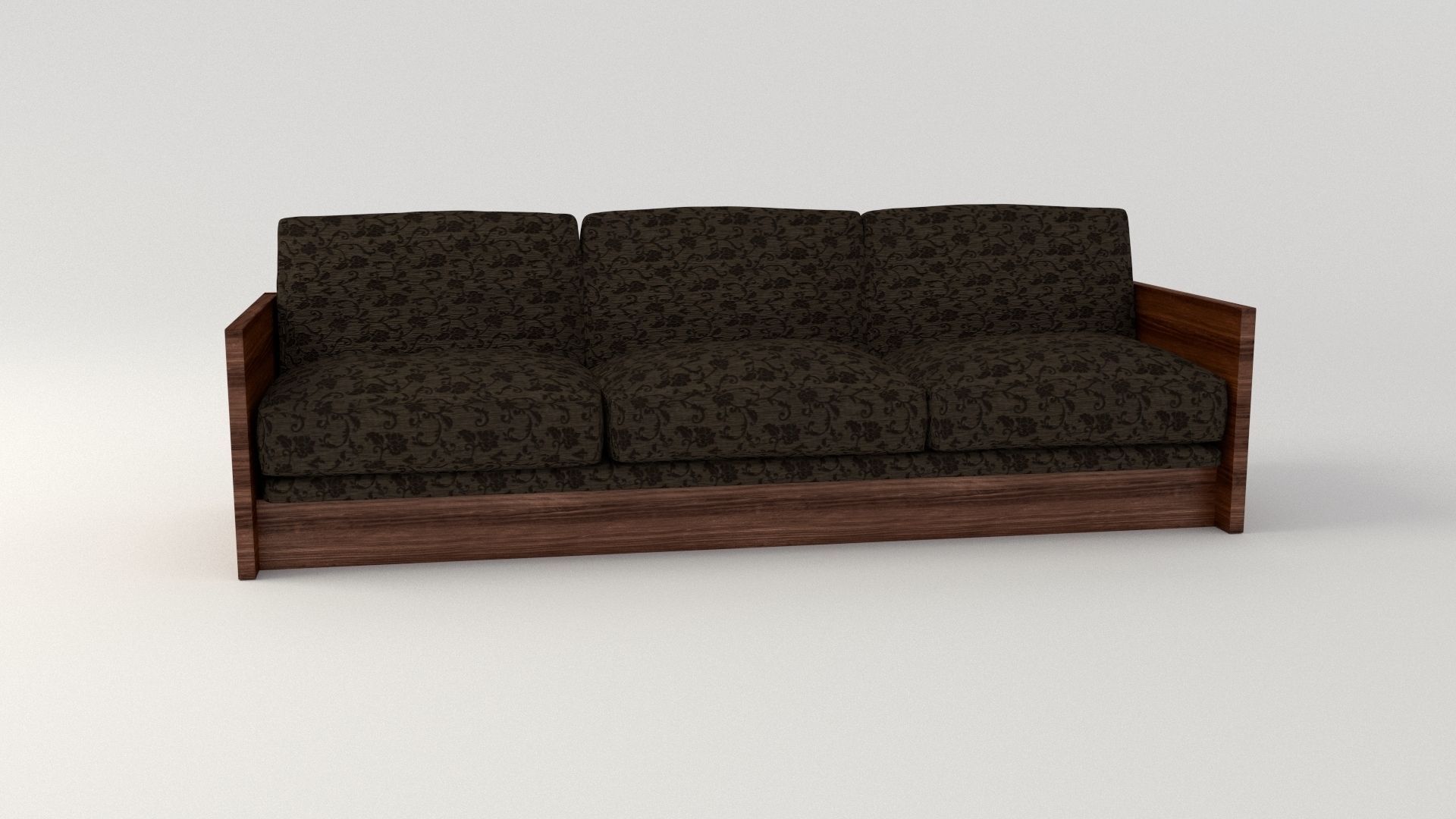 Retro Cloth Sofa 3D model_4