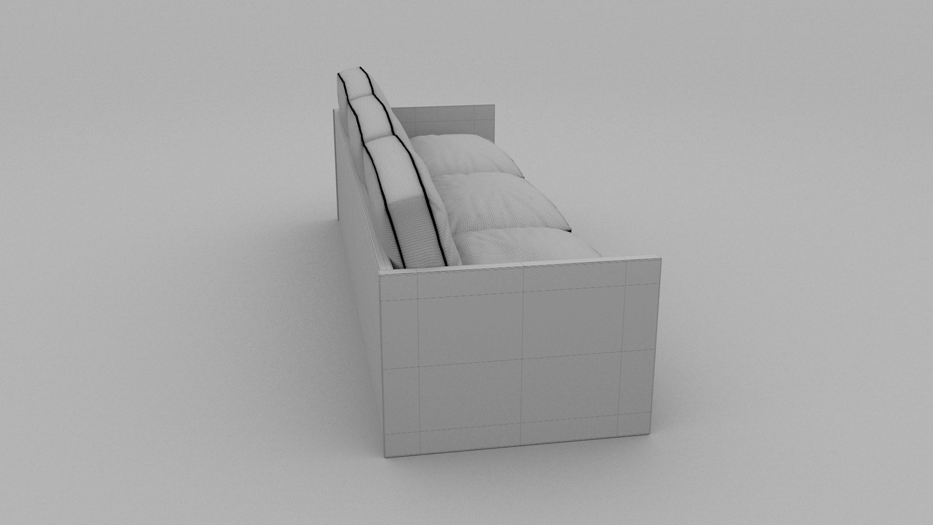 Retro Cloth Sofa 3D model_13