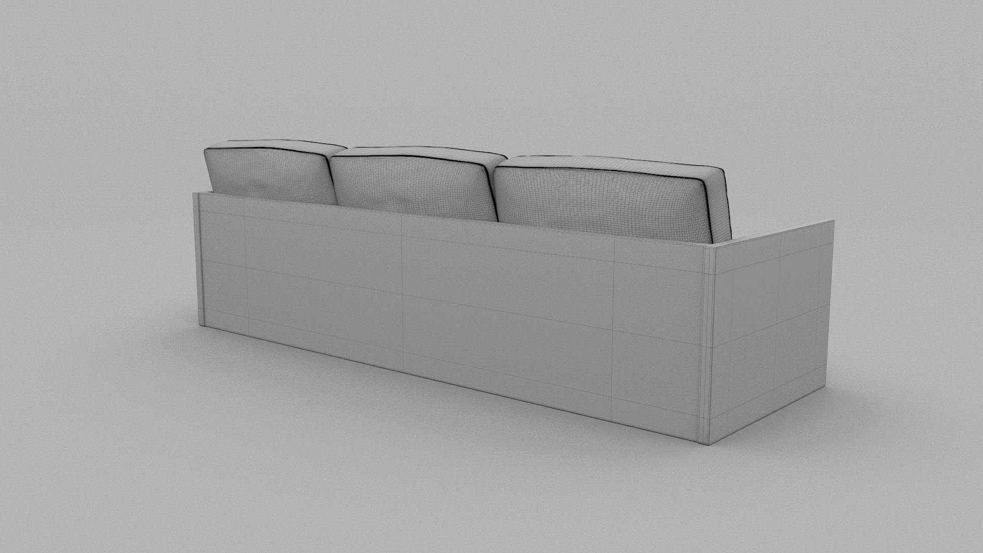 Retro Cloth Sofa 3D model_9