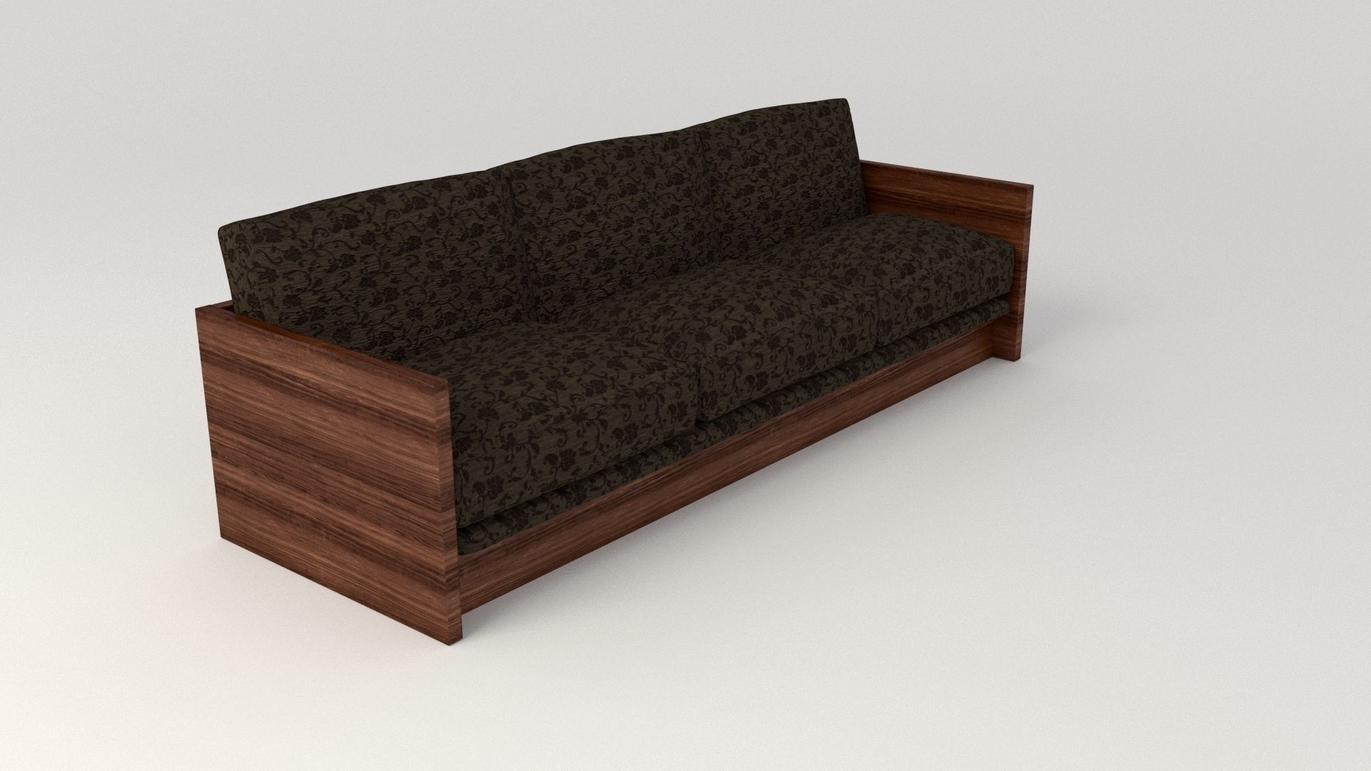 Retro Cloth Sofa 3D model_5