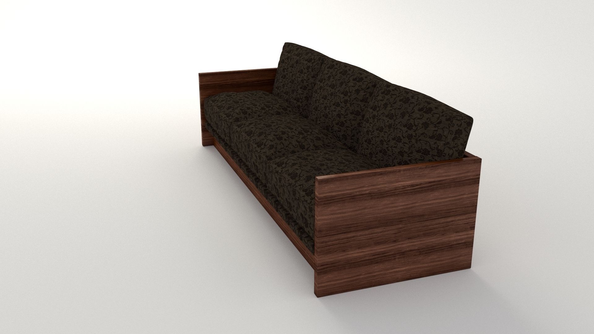 Retro Cloth Sofa 3D model_10