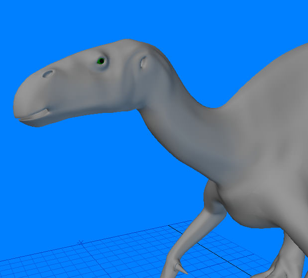 Iguanodon dinosaur 3D model_4