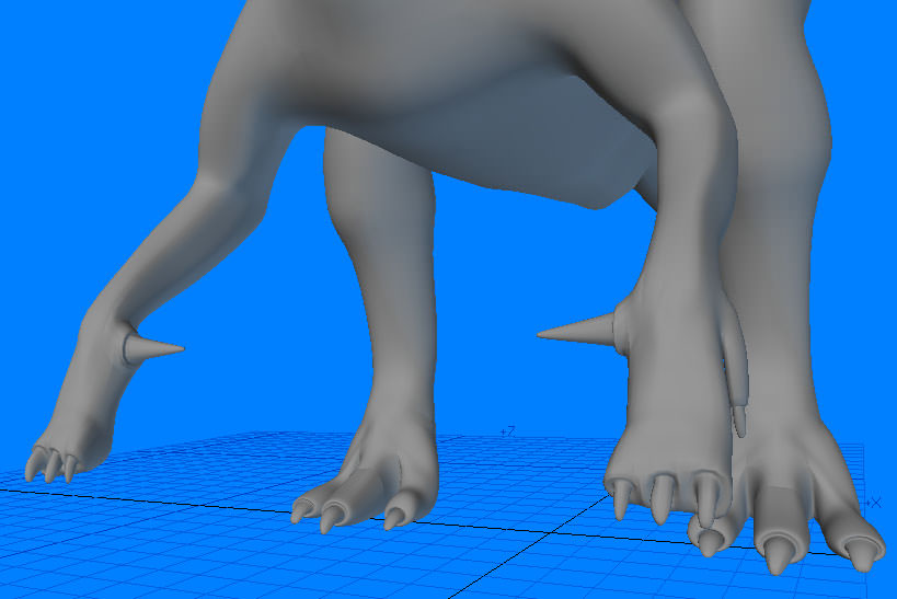 Iguanodon dinosaur 3D model_1