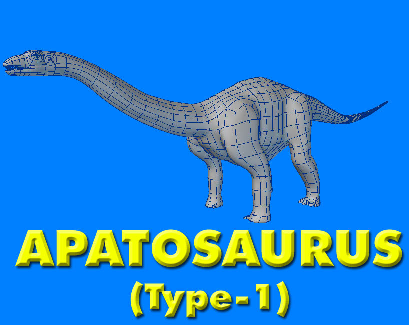 Apatosaurus- Type-1 3D model_4