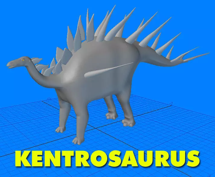 Kentrosaurus Dinosaur 3D model_0