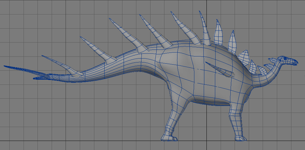 Kentrosaurus Dinosaur 3D model_7