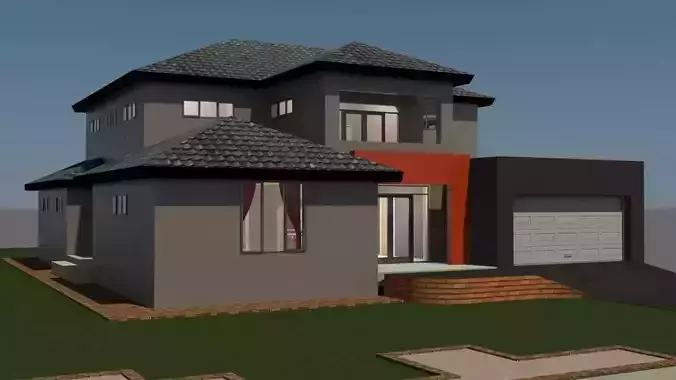 House 159 Low-poly 3D model