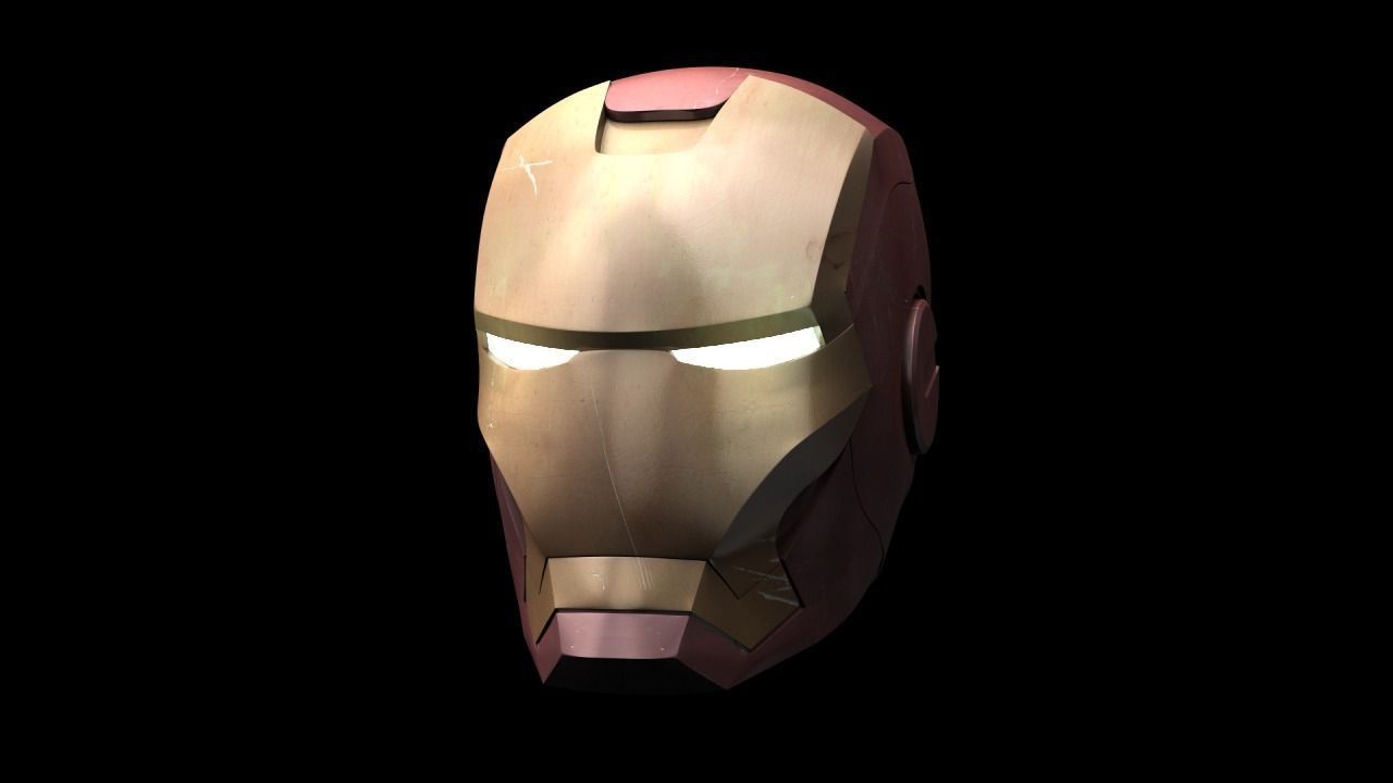 Iron Man helmet 3D model_0