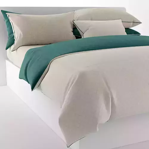 Bedclothes green  3D model