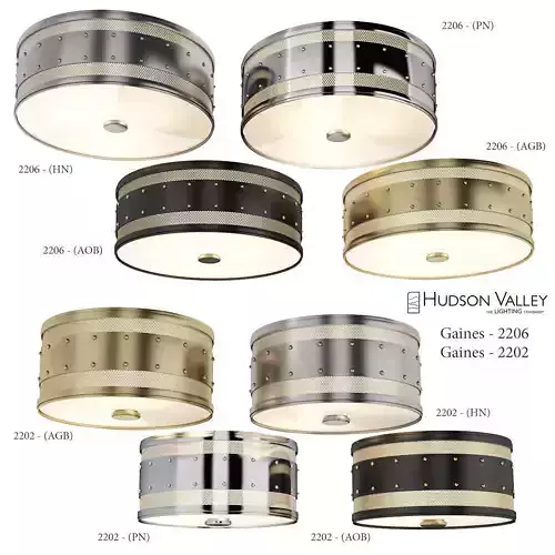 Chandelier Hudson Valley Gaines 2206 and 2202 3D model