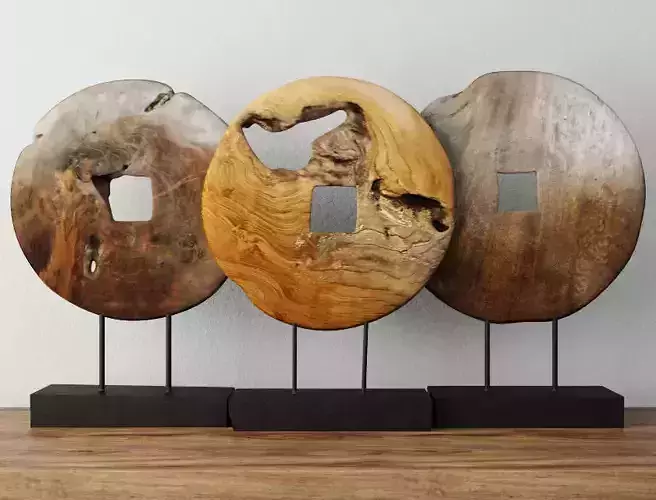 Teak Wood Table Top Decoration