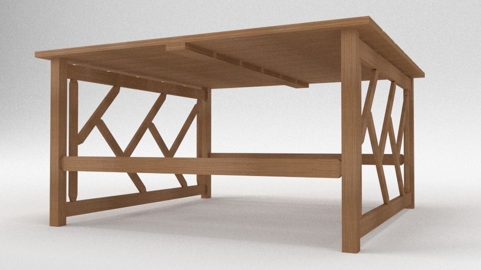 Tahawus Garden Table 3D model_2